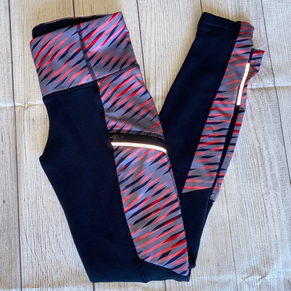 Athleta Navy Blue Fleece Lined Leggings Size XS P